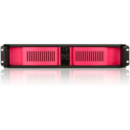 ISTARUSA Istarusa 2U Compact Stylish Rackmount Front-Mounted Psu Chassis Red D-200-FS-RED